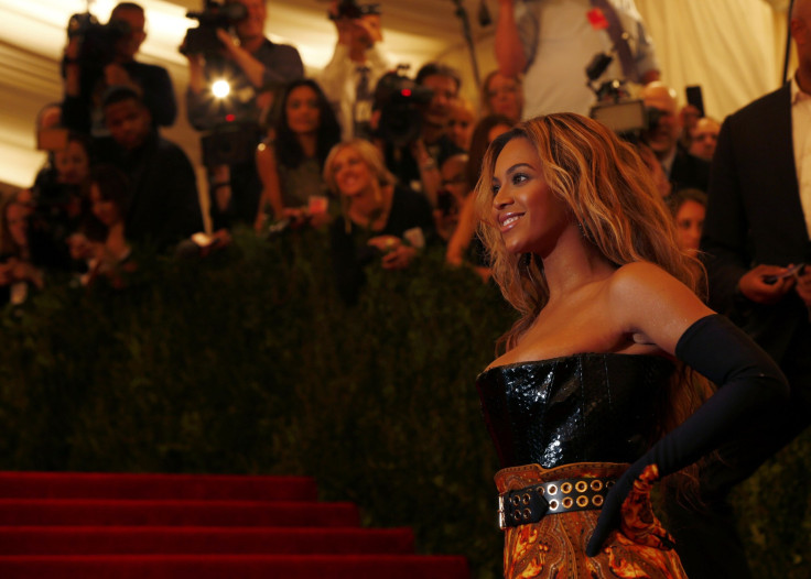 Singer Beyonce arrives at the Metropolitan Museum of Art Costume Institute Benefit celebrating the opening of &quot;PUNK: Chaos to Couture&quot; in New York