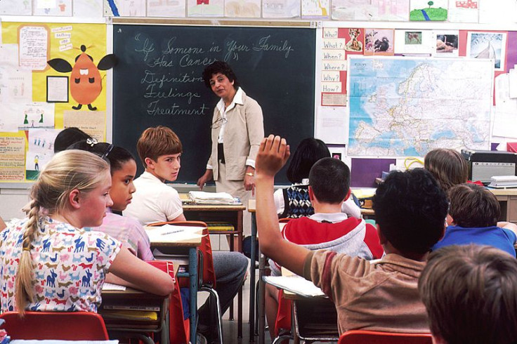 Children in classroom.