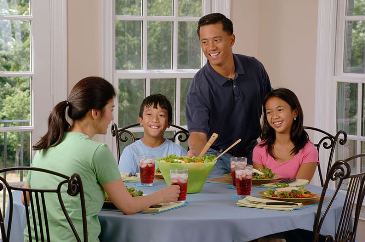 A Family Eating