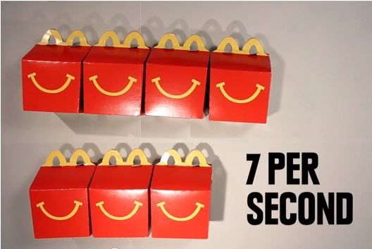 Fast Food Eaten Per Second In America: New Video Showcases Latest Fast