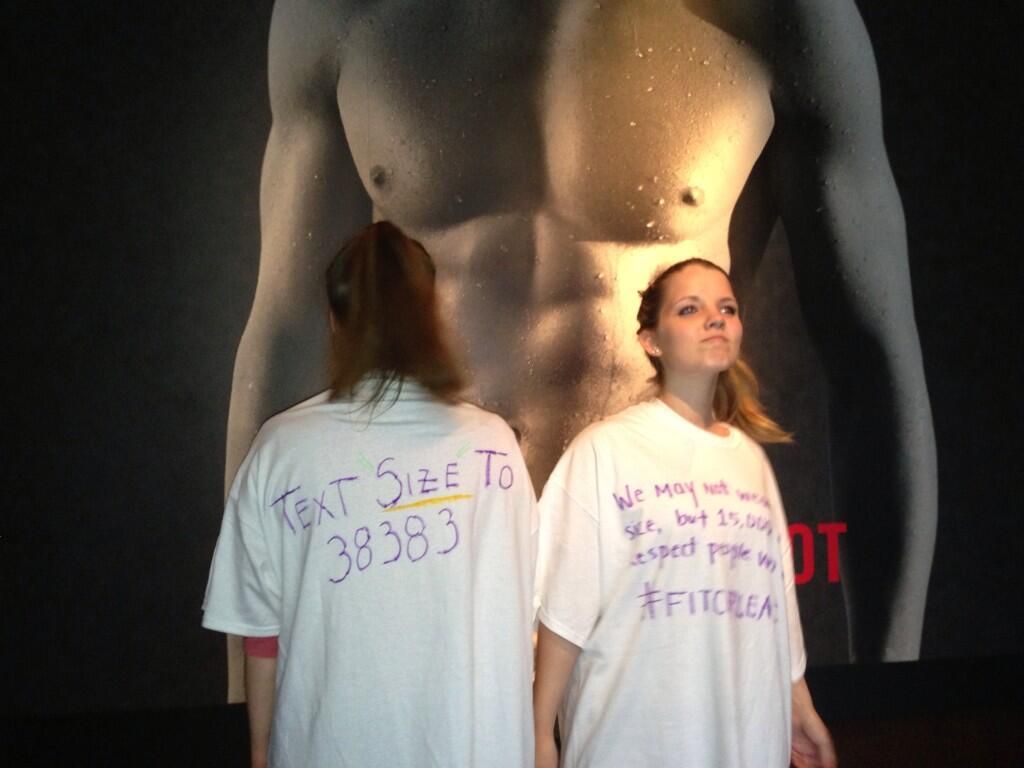 Activists Protest Abercrombie  Fitch CEOs Plus-Size Exclusion in Flagship Store