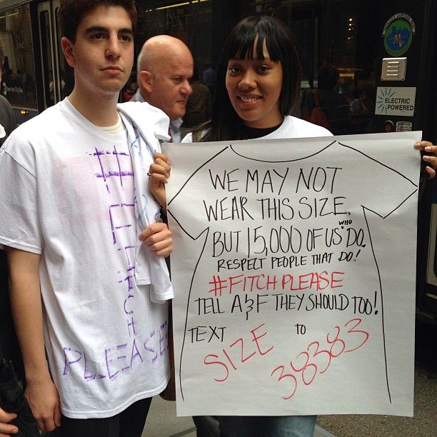Activists Protest Abercrombie  Fitch CEOs Plus-Size Exclusion in Flagship Store