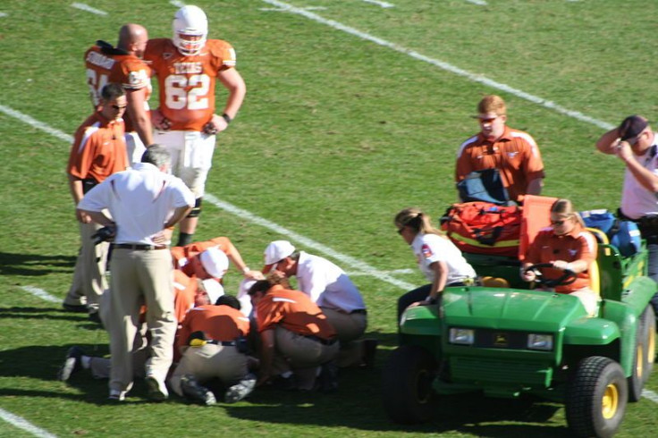 Injured College Football Player