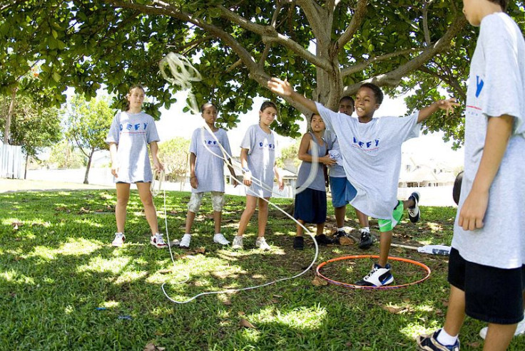 Kids in summer camp