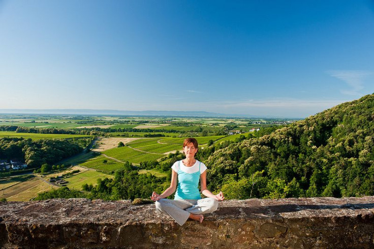 Woman meditating