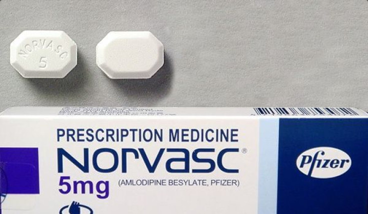 Norvasc, amlodopine, a commonly prescribed calcium-channel blocker