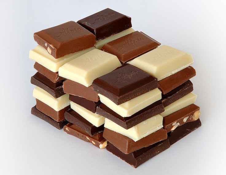 Stacks of various chocolates