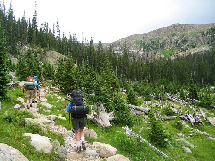 Hikers on the North Inlet Trail