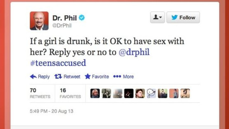 Dr. Phil Controversial Tweet 