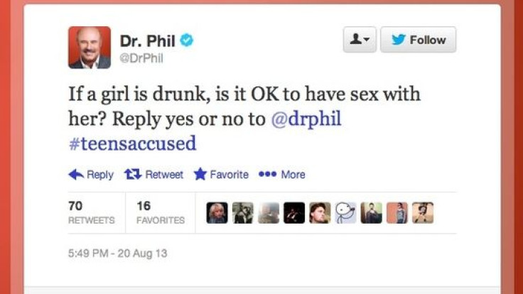 Dr. Phil Controversial Tweet