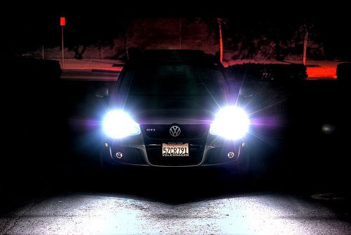 car at night