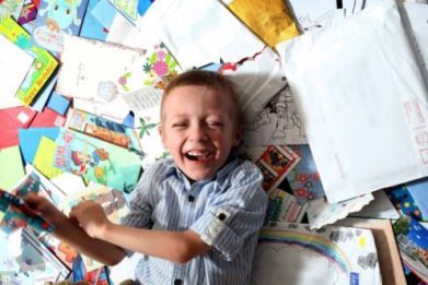 Four-year-old cancer patient Henry Hallam has received over 700 birthday cards and counting, after his parents launched an appeals website to help fund neuroblastoma treatment.