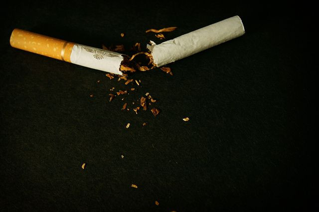 Broken cigarette