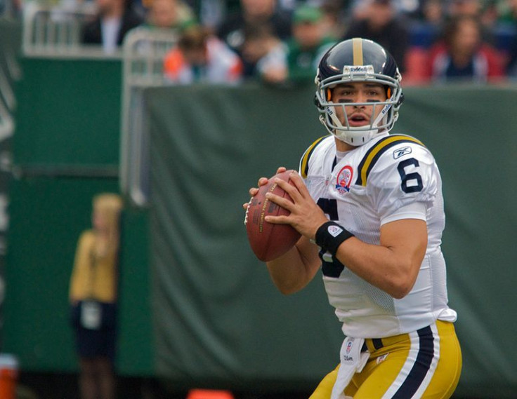 Mark Sanchez in Jets uniform