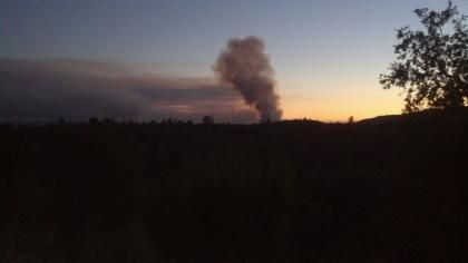 Clover Fire At Night