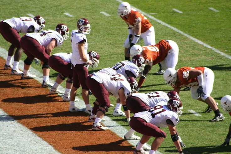 College football game between University of Texas at Austin and Texas A&M University 