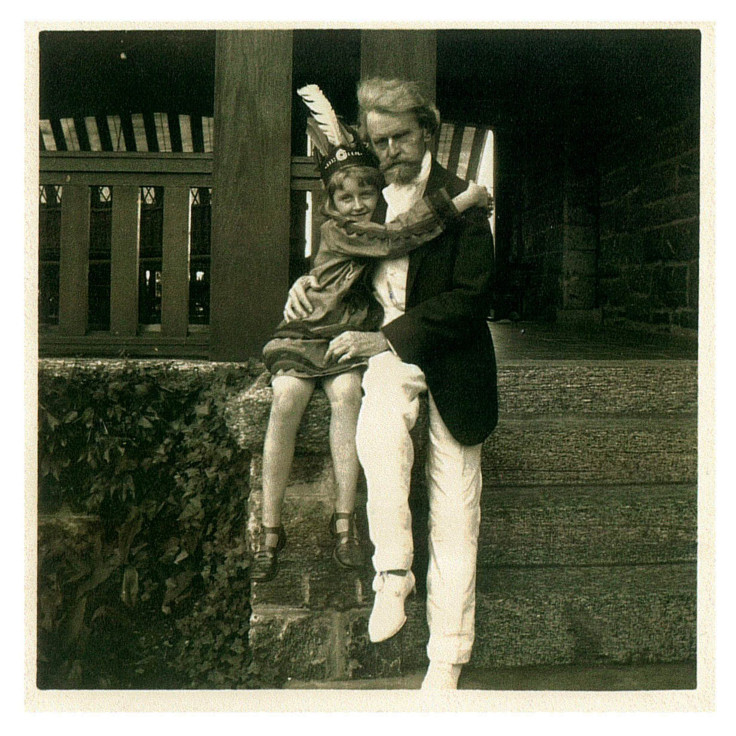 Huguette Clark with her father