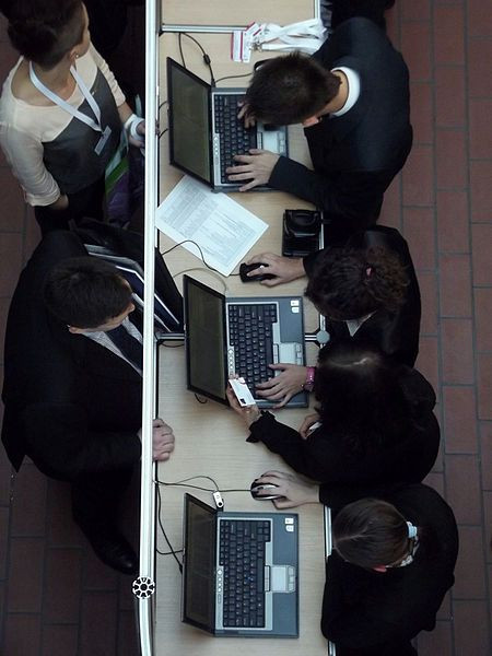 People on computers