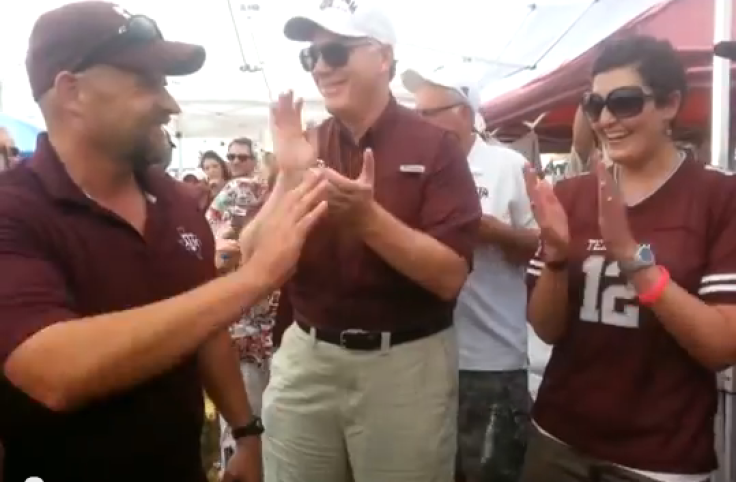 Shannon Underwood receives surprise from Aggies
