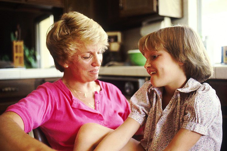 Mother and daughter talking