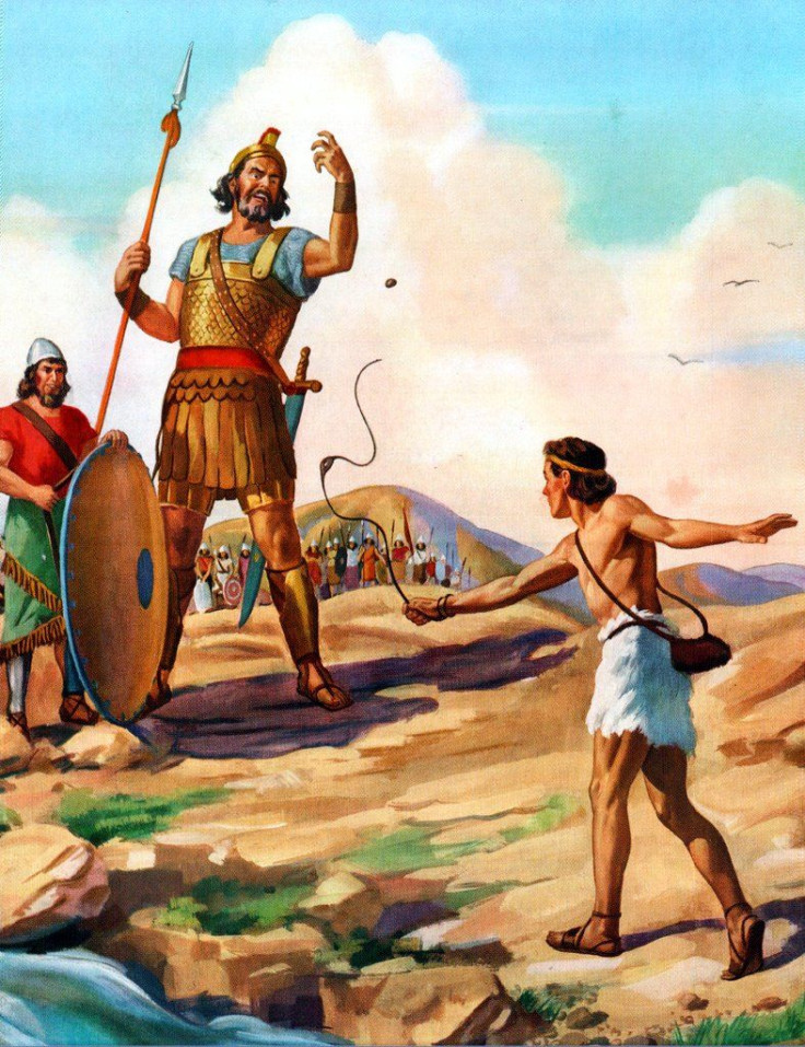 Painting of David and Goliath