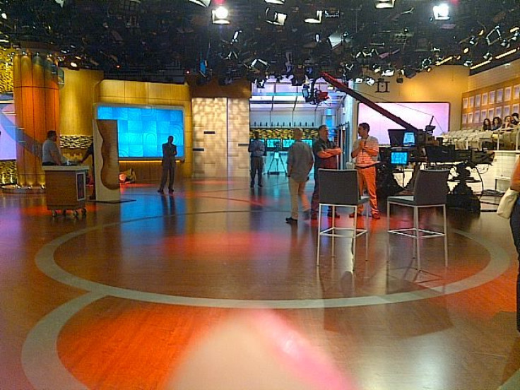 On the set of The Dr. Oz Show at ABC Studios