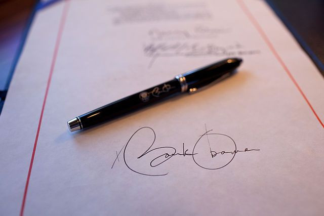 signed document