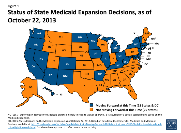 U.S. States Split Over Medicaid Expansion