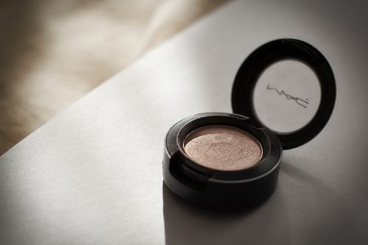 MAC cosmetics on table