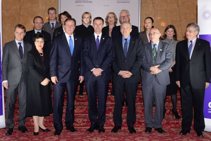 Jeremy Hunt, center, at the G8 Summit