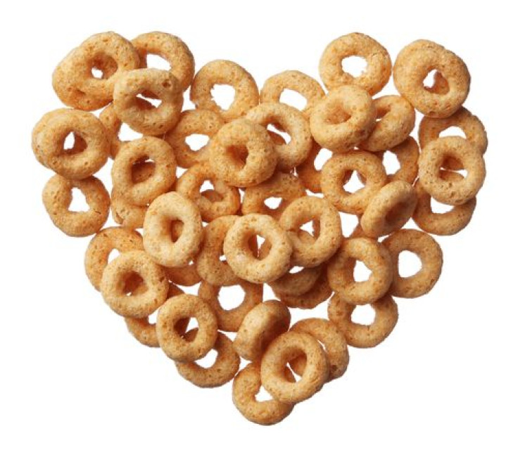 Cheerios cereal heart