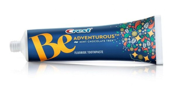 Crest's Mint Chocolate Trek toothpaste 