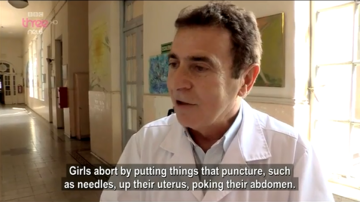 Unnamed doctor talks about illegal abortion methods