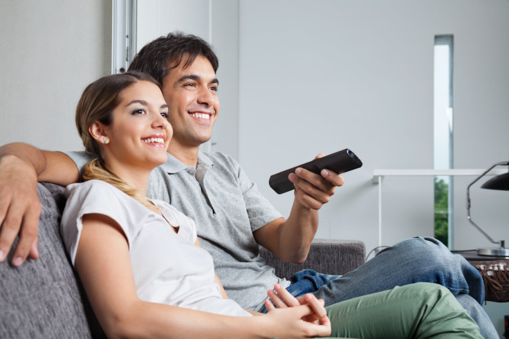 Couple watching TV