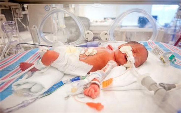 Kristen Fugate in neonatal ICU