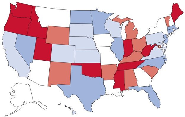 SAMHSA Mental Illness Maps Show State-By-State Prevalence; Breakdown Is ...