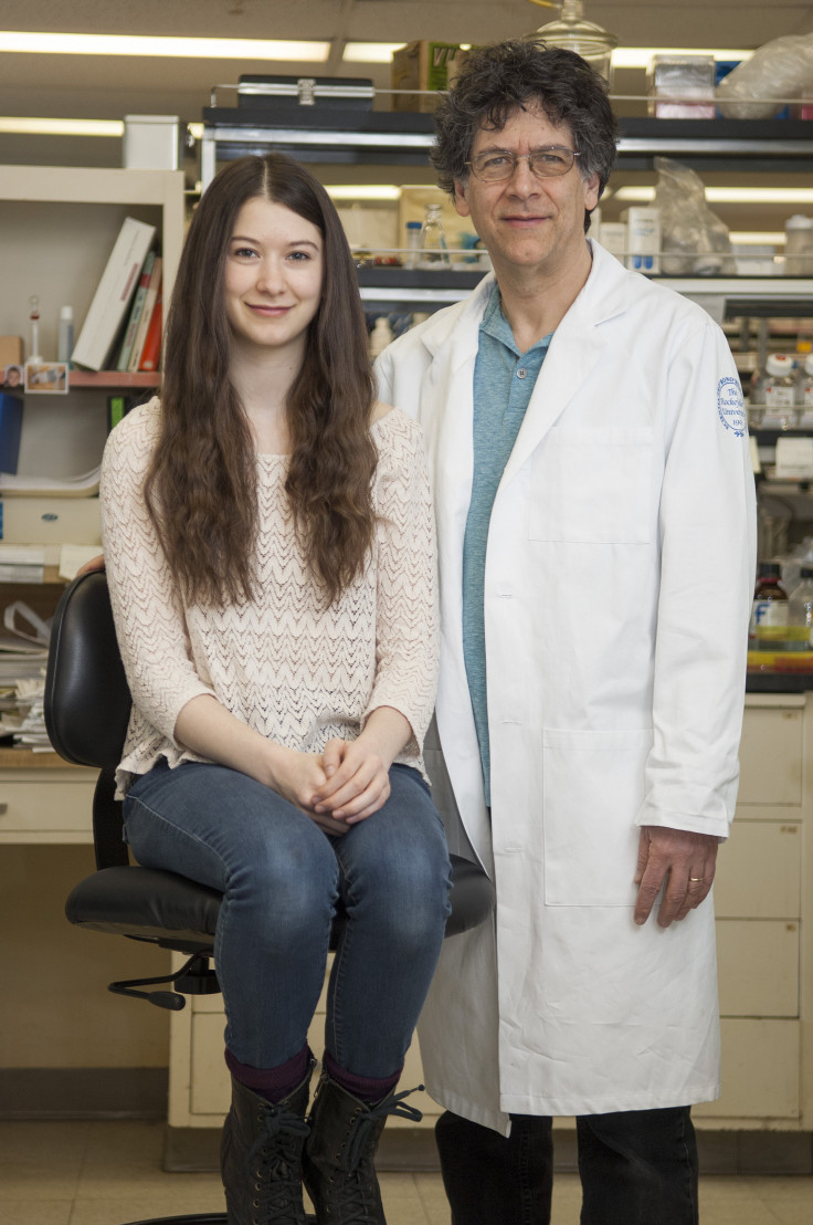 Elana Simon with her father, Dr. Sanford Simon