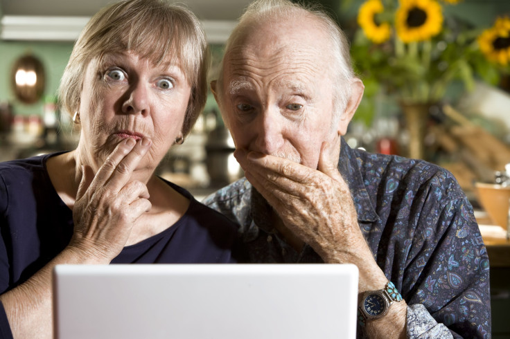 Old people accidentally seeing porn