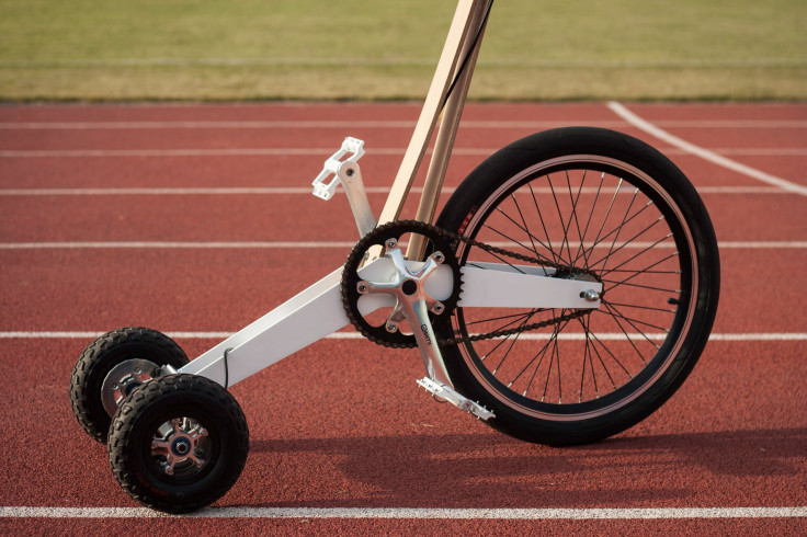 Halfbike on running track