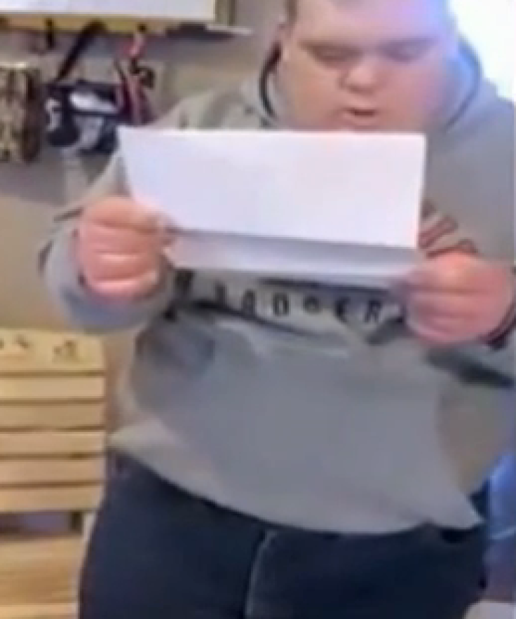 Teen with Down Syndrome opens college acceptance letter