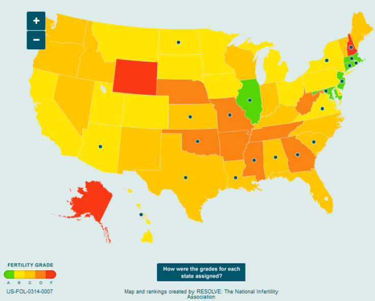 The Fertility Scorecard ranks states based on their fertility treatment