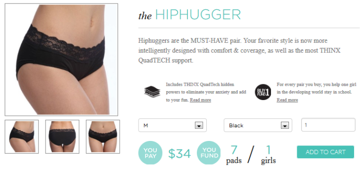 Thinx the hiphugger panties 