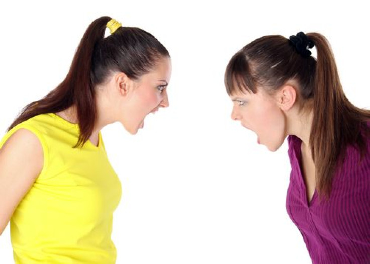 Sisters arguing with each other