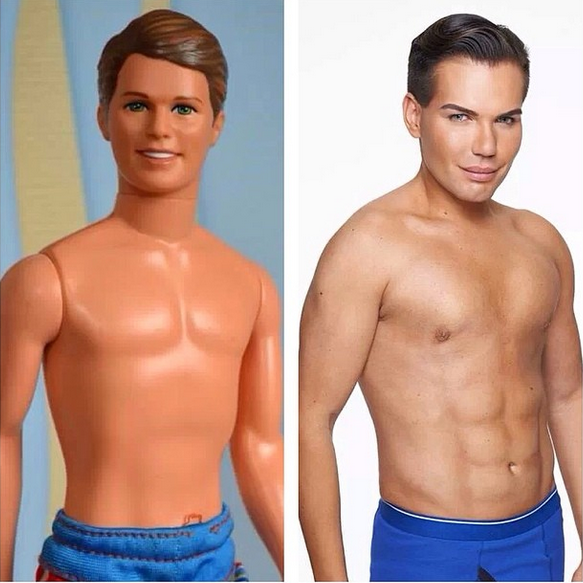 Rodrigo Alves British Plastic Surgery Addict Spends 170 000 To Be Molded Into A Human Ken Doll