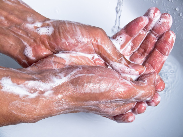 washing hands