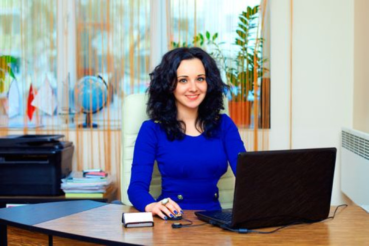 Business woman working in office
