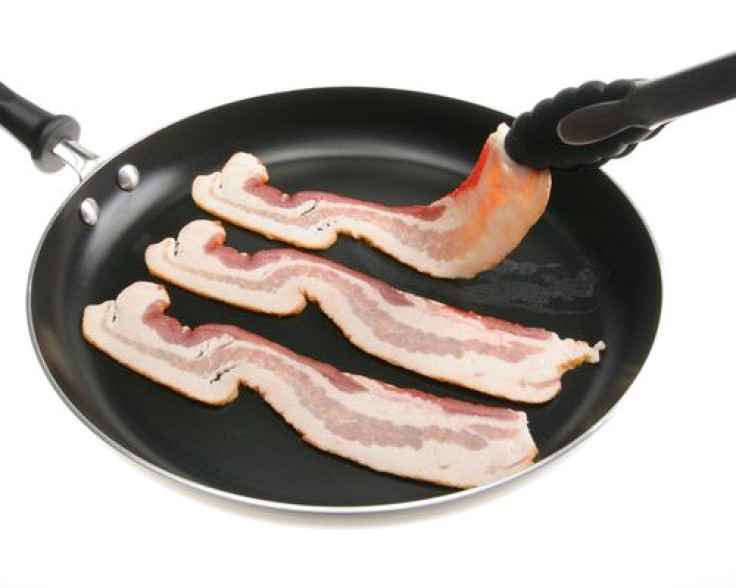 Bacon in a pan