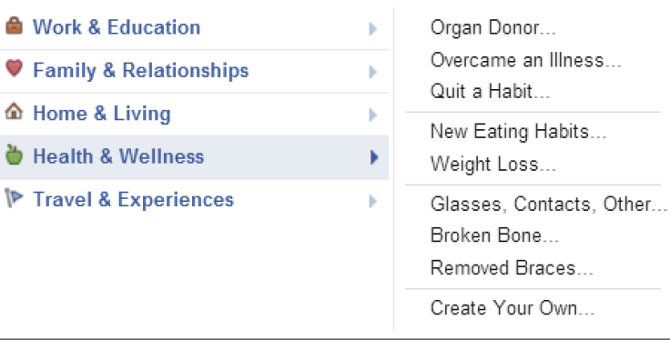 Facebook Health And Wellness Feature