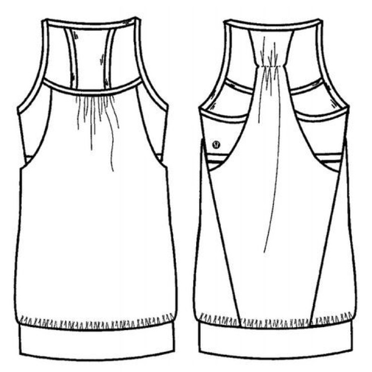 Tank Top Patent Design Lululemon Disputed With Hanesbrand