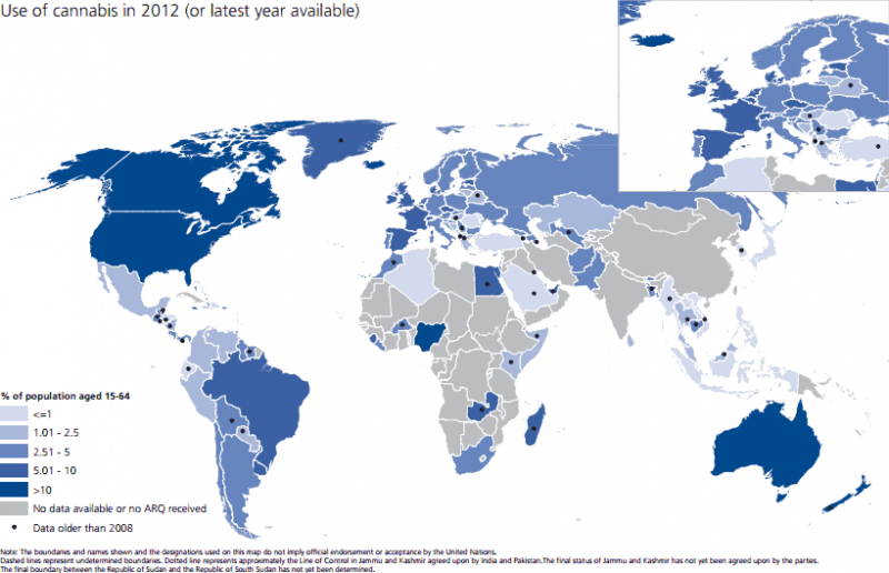 Marijuana Use In The US And Canada Tops That Of Most Other Countries ...